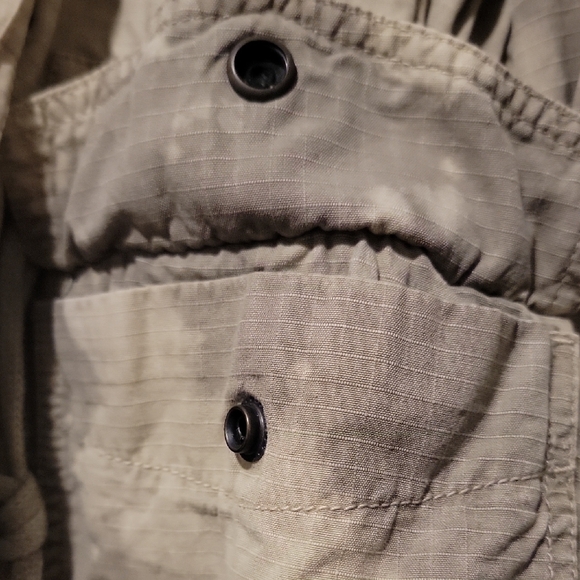 Free People Olive Utility Jacket with Floral Embroidery - Picture 5 of 11